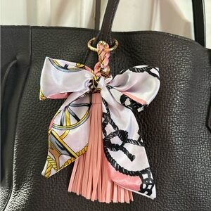 Pink Tassel and Bow for purse 👜